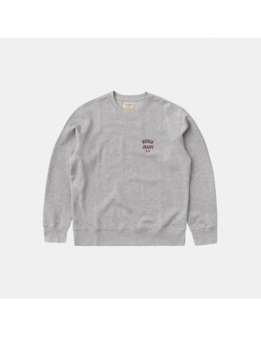 Nudie Jeans Co Frasse Logo Sweatshirt Grey Melange 2024