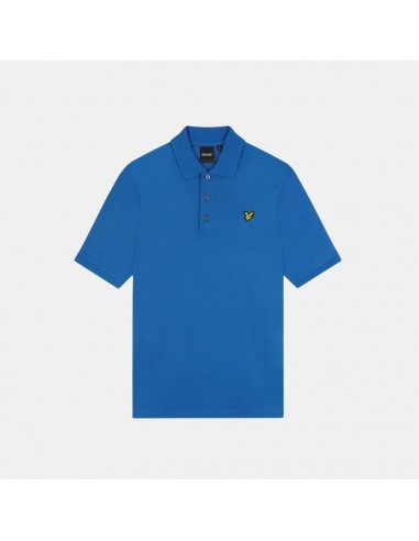 Lyle & Scott Plain Polo Shirt Spring Blue brillant des détails fins