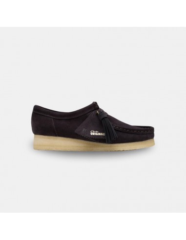 Clarks Wallabee Women's Brown Slate Suede français