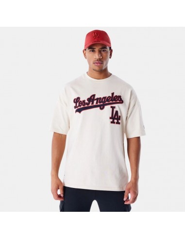 New Era LA Dodgers MLB Rib Infill Light Beige Oversized T-Shirt Comparez et commandez 