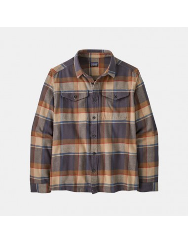 Patagonia Men's Fjord Loft Shirt Sunrise Ridge Forge Grey offre 